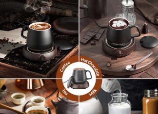 sweetfull mug warmer for coffee and tea coffee mug warmer wmug and lid coffee warmer as coffee gifts for desk office cof