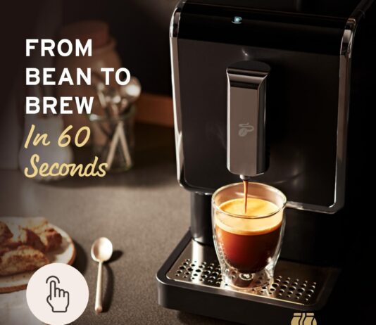 tchibo single serve coffee maker automatic espresso coffee machine built in grinder no coffee pods needed comes with 2 x