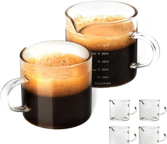 Underbartliv Espresso Cups Set of 4 Review underbartliv espresso cups set of 4espresso shot glass with handle75ml26oz espresso measuring cupespresso accessoriesgla