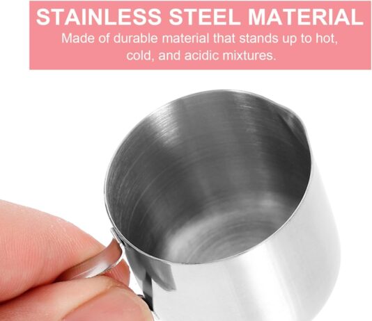 veemoon 2pcs pull flower cup espresso hand tampers milk pitchers sauce cups metal coffee pitcher stainless milk jug pitc