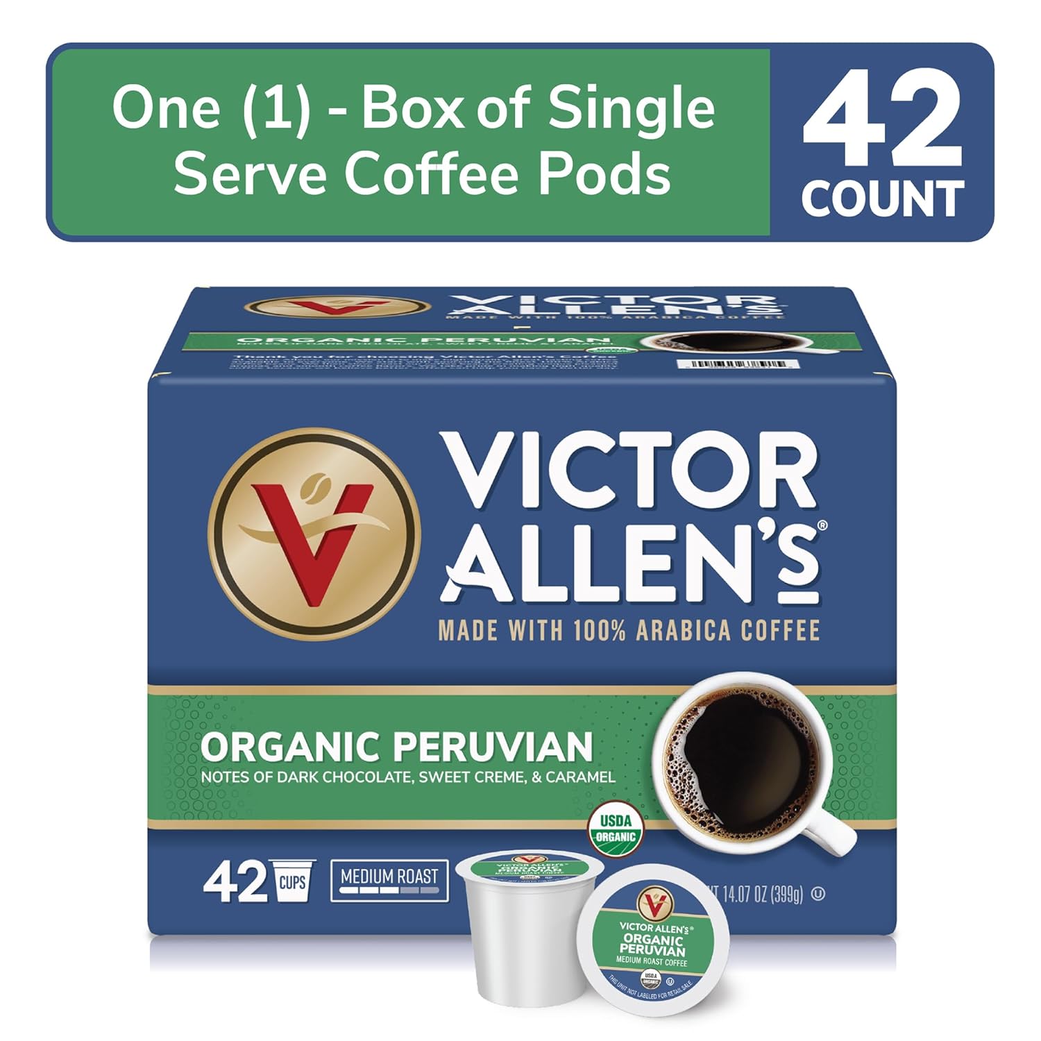Victor Allens Coffee Variety Pack (Morning Blend, 100% Colombian, Donut Shop Blend, and Italian Roast), 80 Count, Single Serve Coffee Pods for Keurig K-Cup Brewers