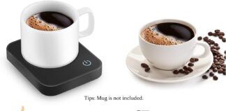 vobaga coffee mug warmer electric coffee warmer for desk with auto shut off no cup 3 temperature setting smart cup warme