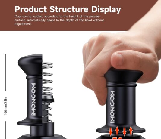 515mm espresso tamper unique dual calibrated spring loaded coffee tamper with premium aluminum handle stainless steel ri