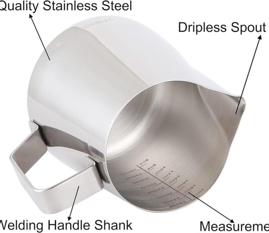 apexstone 20 oz black espresso steaming pitcher espresso milk frothing pitcher 20 oz black coffee milk frothing cup coff