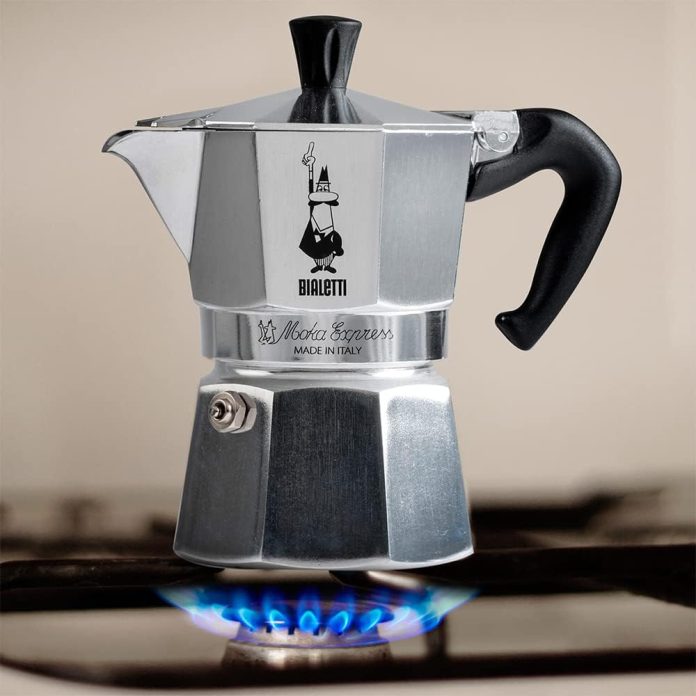 bialetti moka express iconic stovetop espresso maker makes real italian coffee moka pot 18 cups 27 oz 810 ml aluminium s