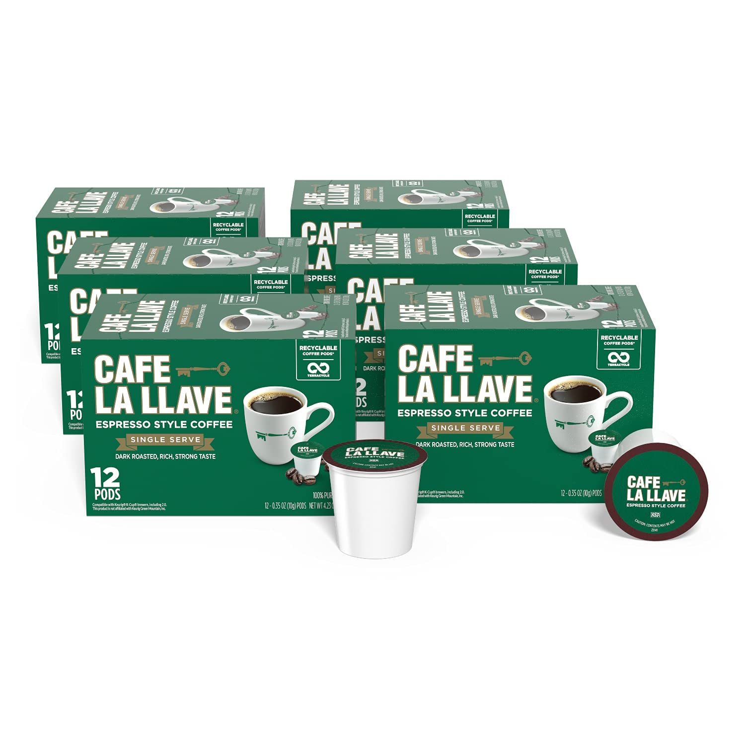 Cafe La Llave (72 ct.) Espresso-Style Single Serve Coffee pods