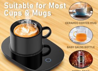 coffee mug warmer gravity induction coffee warmer for desk auto shut off cup warmer for coffee electric beverage tea wat