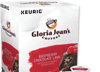 gloria jeans coffees raspberry chocolate lava single serve keurig k cup pods flavored medium roast coffee 24 count