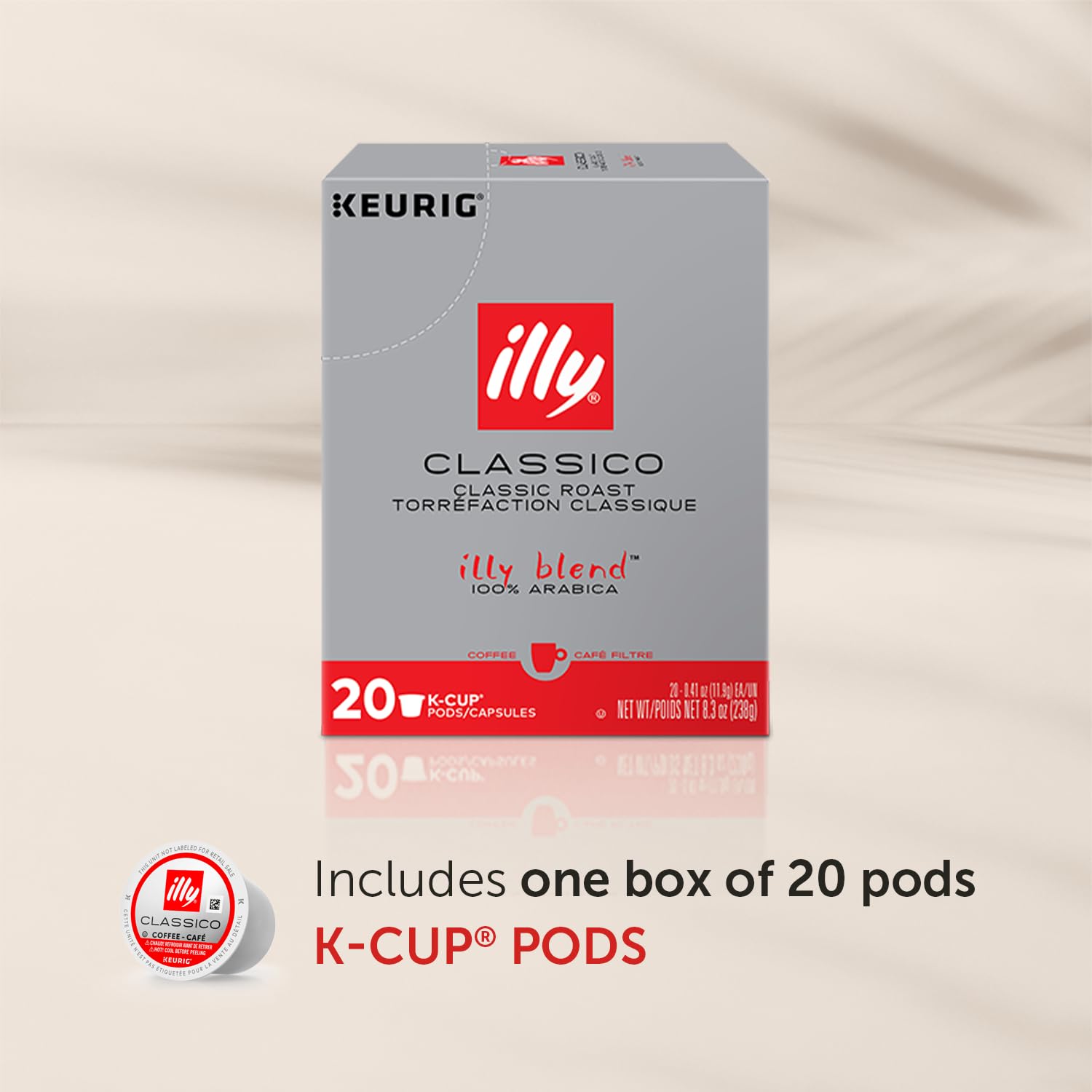 Illy Classico Roast Coffee Pods for Keurig - Caramel, Orange Blossom  Jasmine Flavors - 32 Count