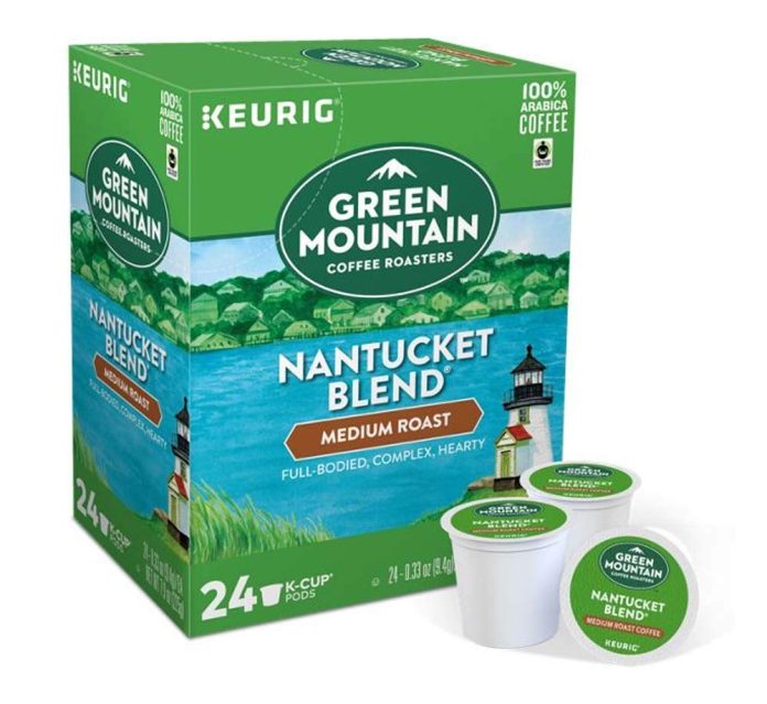 keurig coffee pods k cups 16 18 22 24 count capsules all brands flavors 24 pods green mountain nantucket blend