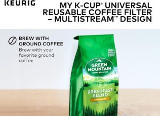 keurig my k cup universal reusable filter multistream technology gray