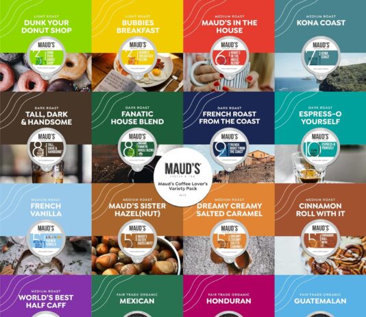 Maud’s Coffee Pods Variety Pack Review mauds original flavored coffee pods variety pack 80 ct 9 assorted coffee flavors 100 arabica roasted coffee solar energy