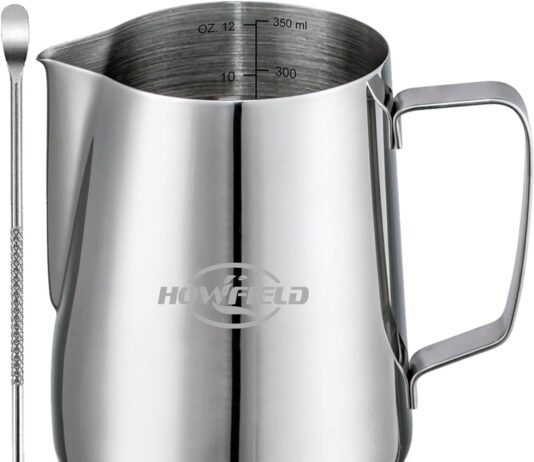 Stainless Steel Frothing Pitcher Review milk frothing pitcher espresso accessories milk steaming pitcher stainless steel pitcher latte art espresso machine capp