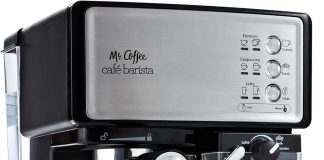 mr coffee espresso and cappuccino machine programmable coffee maker with automatic milk frother and 15 bar pump stainles