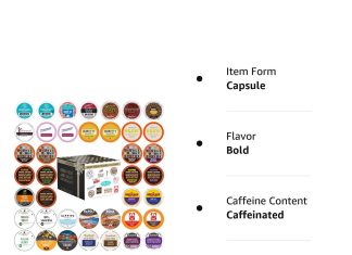 perfect samplers dark roast coffee pod variety pack pack for keurig k cups coffee makers bold 40 count