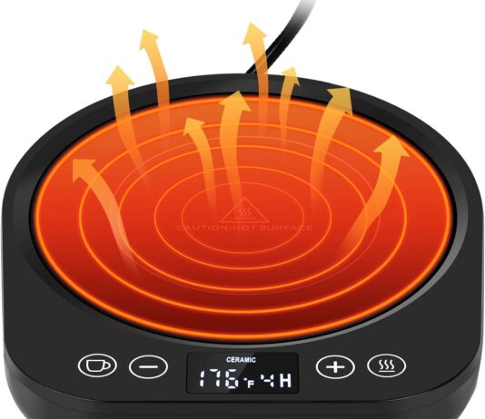 pusee candle mug warmer electricauto onoff gravity induction coffee mug warmer with 9 temp settings1 9 timer candle melt