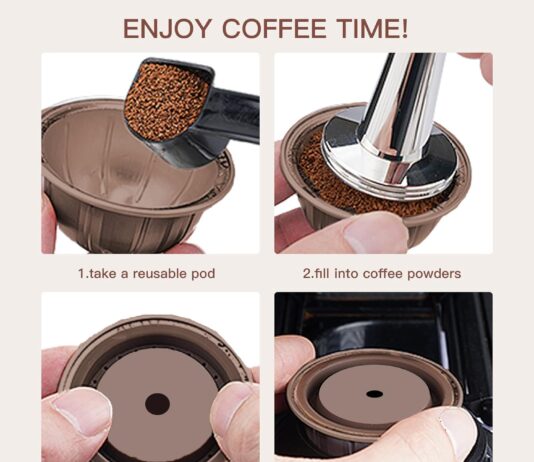 reusable vertuo pods5pcs replacement refillable coffee capsules for vertuoline and vertuo pod 230 ml coffee pods for nes