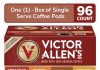 victor allens coffee seattle dark dark roast 42 count single serve coffee pods for keurig k cup brewers