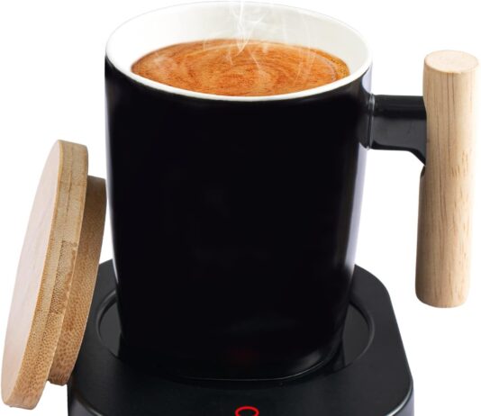 Coffee Mug Warmer Set Review coffee mug warmer set self heating temperature control 14oz with lid