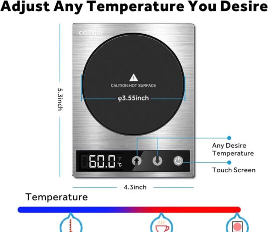 cosori coffee mug warmer for desk digital cup heater coffee christmas gifts 1f precise temperature control touch tech lc