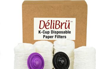 k cup filters pack of 300 fits with all reusable coffee pods compostable and disposable coffee filters for keurig single