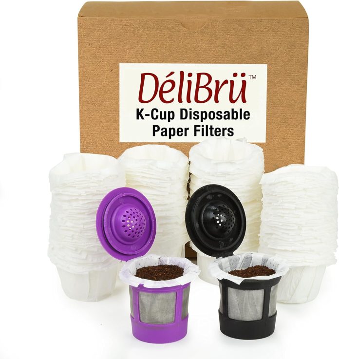 k cup filters pack of 300 fits with all reusable coffee pods compostable and disposable coffee filters for keurig single