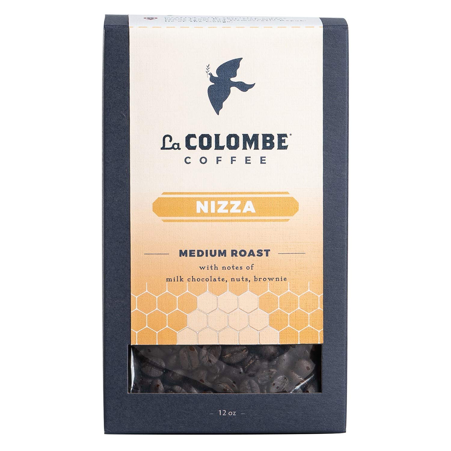 La Colombe Nizza Medium Roast Whole Bean Coffee - 12 Ounce, 1 Pack - Notes of Milk Chocolate, Nuts  Browniewith a Honey-Sweet Roasted Nuttiness