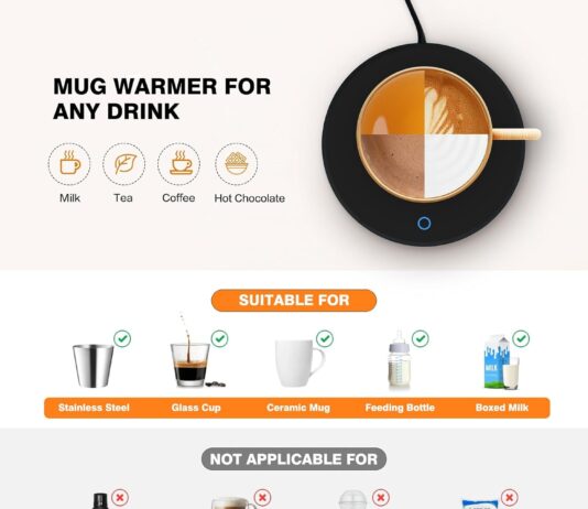 lesipee candle warmer electric coffee mug warmer with auto shut off mug warmer for office desk cup warmer for desk elect