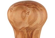 metallurgica motta 58 mm olive wood espresso tamper with convex stainless steel base
