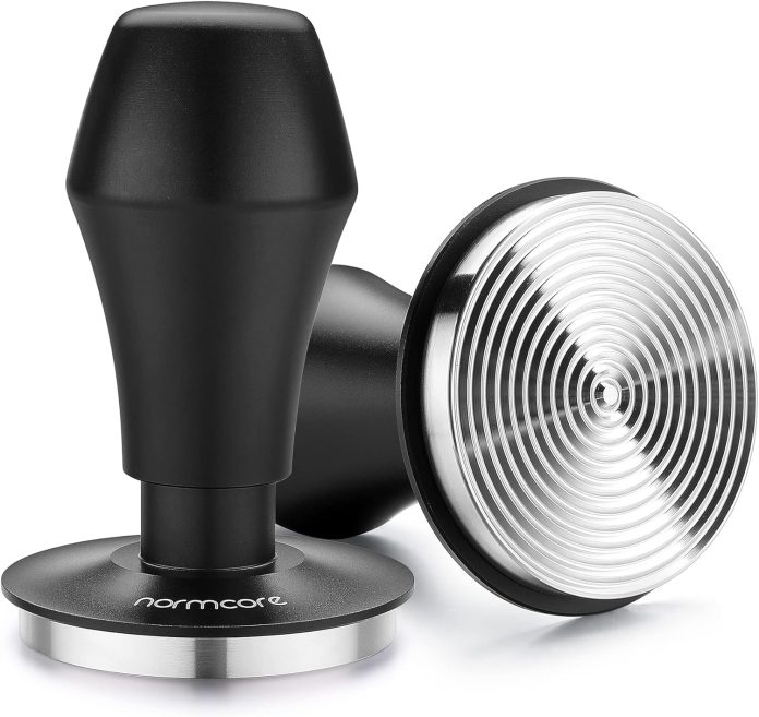 normcore 585mm espresso coffee tamper v4 spring loaded tamper with stainless steel ripple base 15lb 25lb 30lbs replaceme