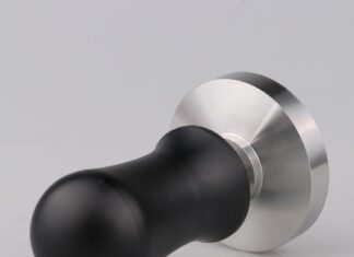 calibrated coffee tamper 49mm for coffee and espresso black