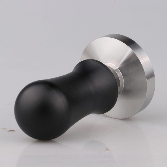 calibrated coffee tamper 49mm for coffee and espresso black