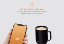 ember temperature control smart mug 2 14 oz app controlled heated coffee mug with 80 min battery life and improved desig