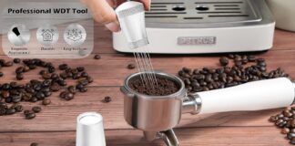 wdt coffee stirrer and espresso ground distribution tool professional barista distributor with stainless steel stirring