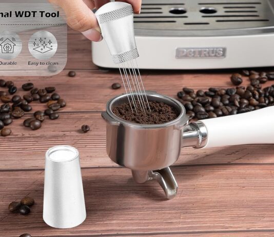 wdt coffee stirrer and espresso ground distribution tool professional barista distributor with stainless steel stirring 