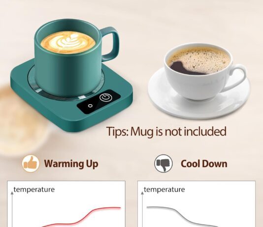 mug warmer for coffee electric coffee warmer for desk with automatic constant temperature with aluminum metal panel for 1 2