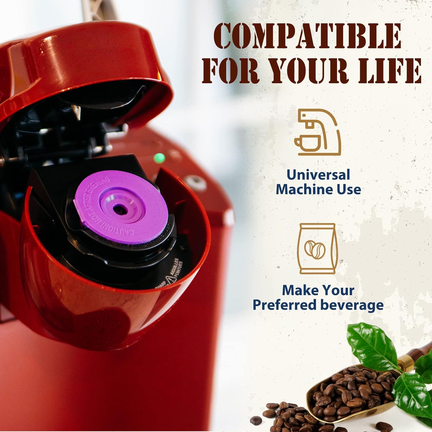 Reusable K Cups for Keurig 1.0  2.0 Brewers, Stainless Steel Refillable Mesh Filter, Eco-Friendly Coffee Pods (Pack of 4)