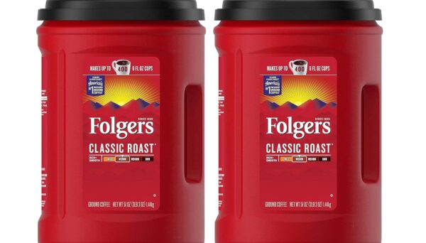 AMWU Folgers Classic Roast Ground Coffee (51 oz.)-set of 4