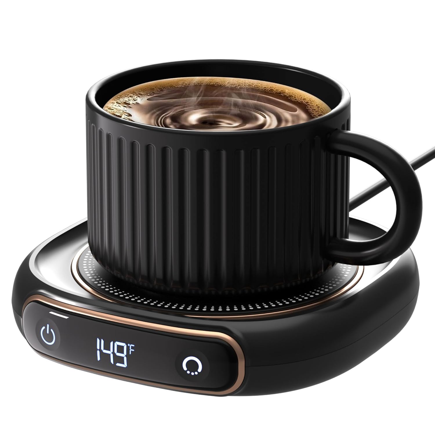 Lerat Coffee Mug Warmer, 3 Temp Settings  Auto Shut Off, Mug Warmer for Desk, Electric Beverage Warmer for Coffee/Tea/Milk in Your Home  Office, Coffee Gifts for Women Men Parents (No Cup)