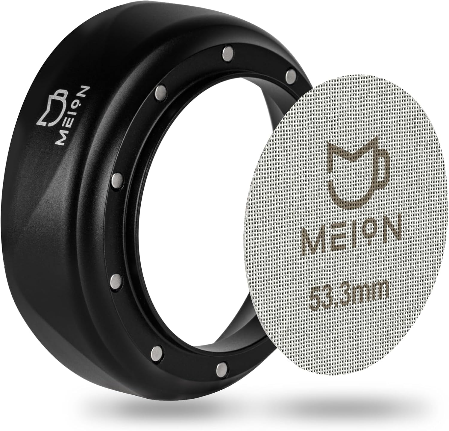 MEION 54mm Espresso Dosing Funnel and Puck Screen Set for 54mm Breville Portafilters, Magnetic Coffee Funnel, Reusable 53.3mm Espresso Puck Screen, Espresso Tools Espresso Accessories (54mm, Black) MEION 54mm Espresso Dosing Funnel and Puck Screen Set for 54mm Breville Portafilters, Magnetic Coffee Funnel, Reusable 53.3mm Espresso Puck Screen, Espresso Tools Espresso Accessories (54mm, Black)