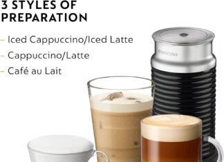 Nespresso Aeroccino 3 Milk Frother, Black, Steel review