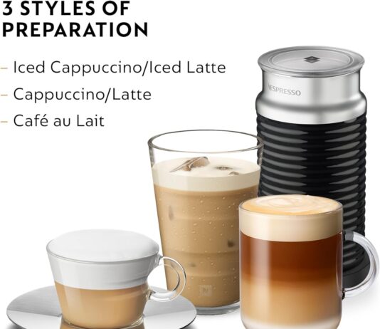 Nespresso Aeroccino 3 Milk Frother, Black, Steel review