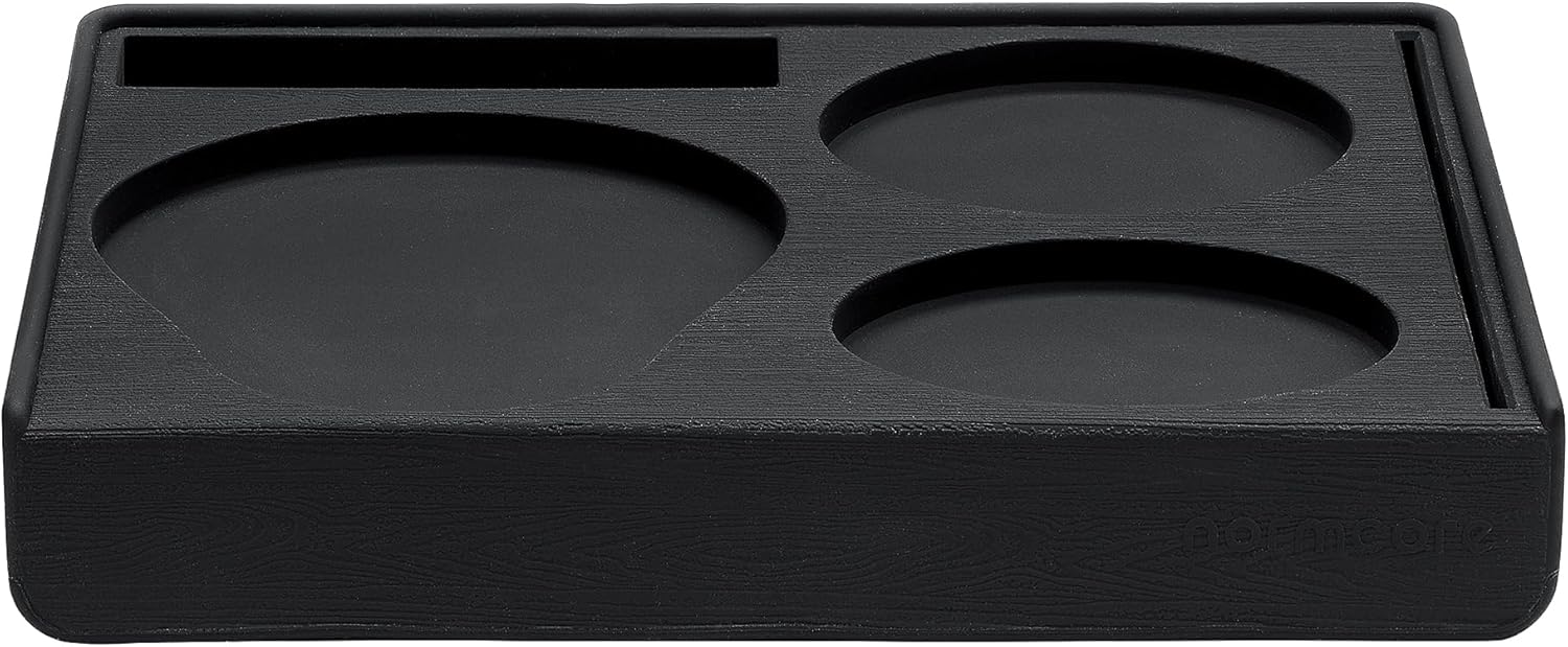 Normcore Espresso Compact Tamping Station - Barista Tamping Mat - Anti Slip Corner Tamping Mat - Compact Coffee Tamper Holder Pad - Espresso Accessories Tool - Food Grade Non-Slip Silicone