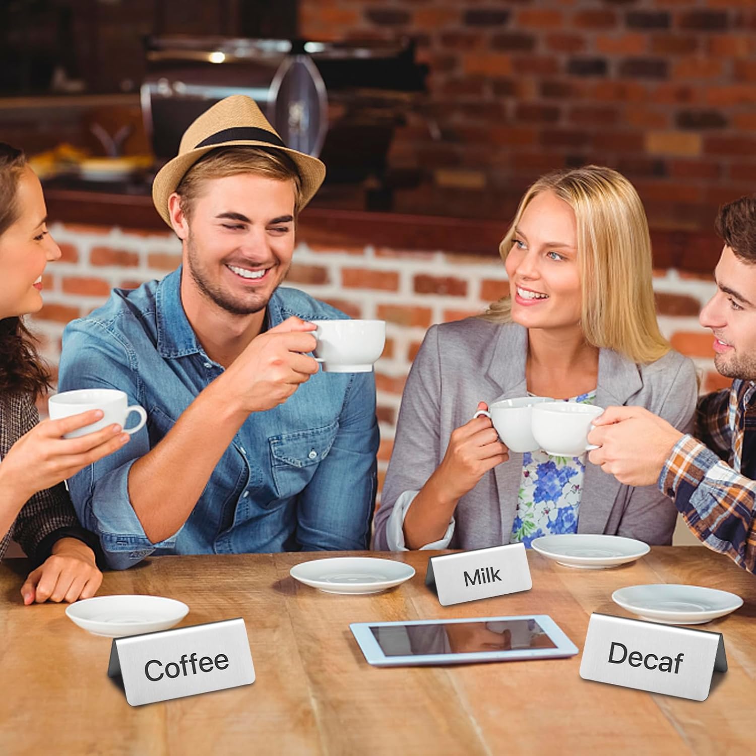 6 Pcs Stainless Steel Table Tent Sign Coffee Signs Tea Beverage Table Display for Party Buffet Restaurant Banquet Wedding Indoor Outdoor 1.5 x 2.99 Inch 6 Pcs Stainless Steel Table Tent Sign Coffee Signs Tea Beverage Table Display for Party Buffet Restaurant Banquet Wedding Indoor Outdoor 1.5 x 2.99 Inch