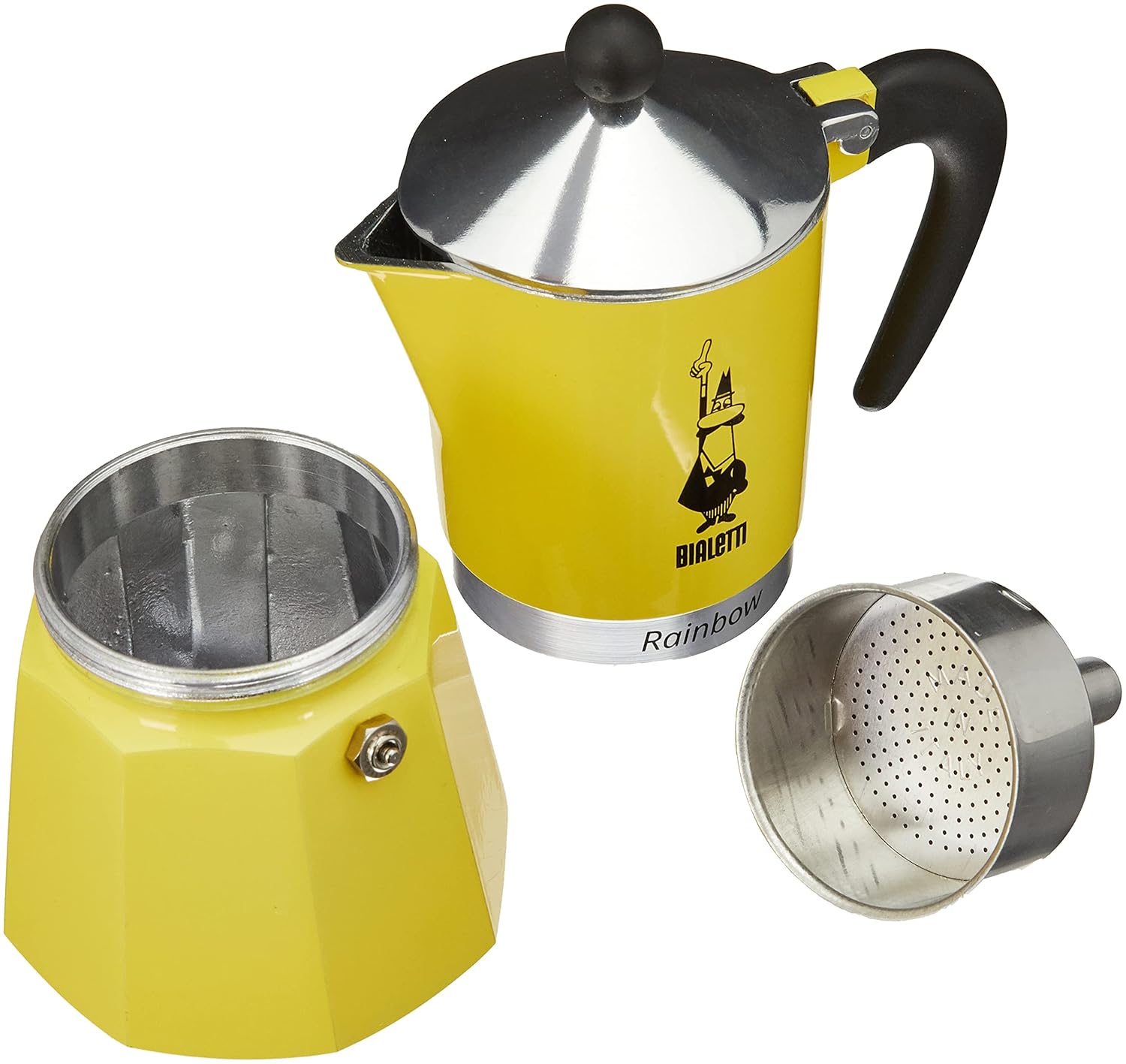 Bialetti Moka Express Rainbow (Yellow, 6 Cups) Bialetti Moka Express Rainbow (Yellow, 6 Cups)