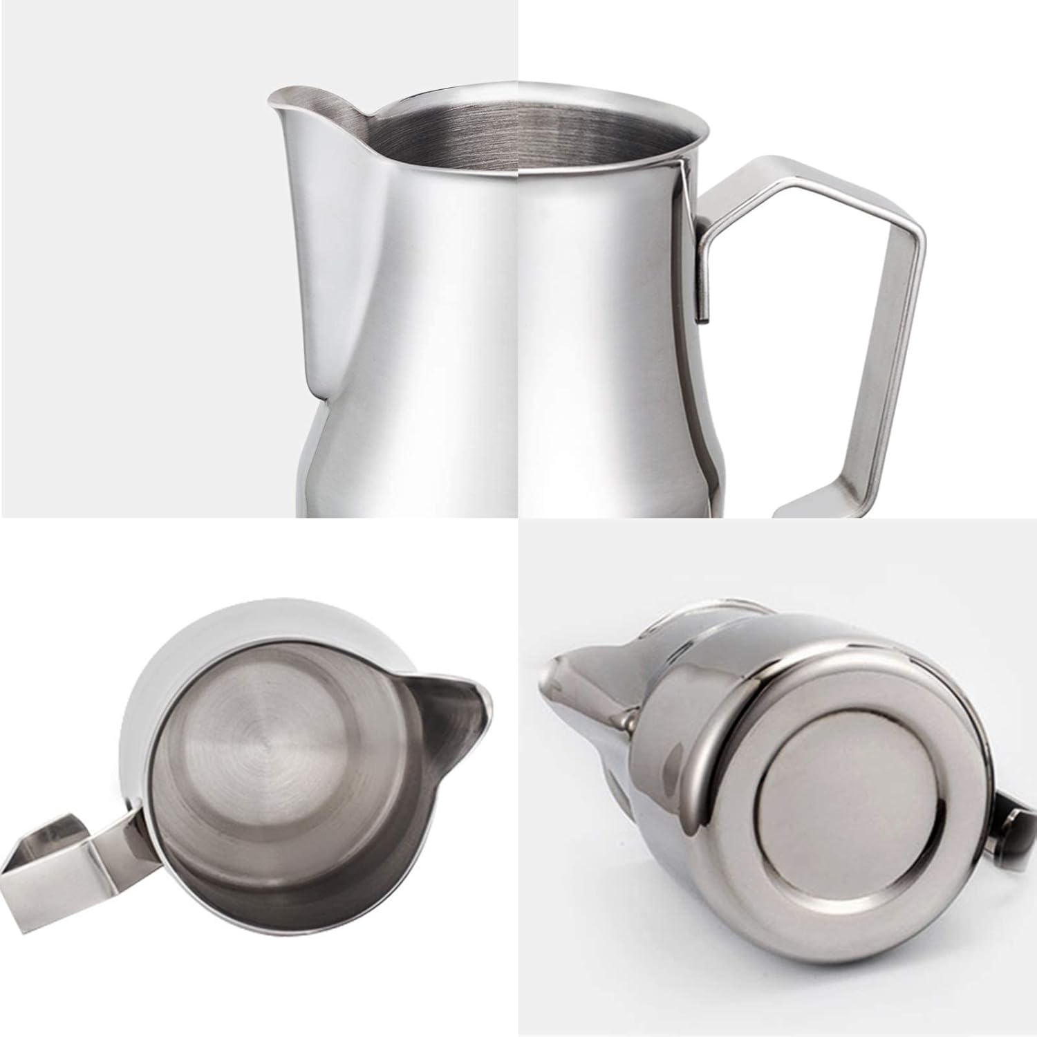 Easyworkz Espresso Steaming Pitcher Stainless Steel 15 oz Coffee Frothing Picther Milk Jug Cappuccino Latte Art Cup Easyworkz Espresso Steaming Pitcher Stainless Steel 15 oz Coffee Frothing Picther Milk Jug Cappuccino Latte Art Cup