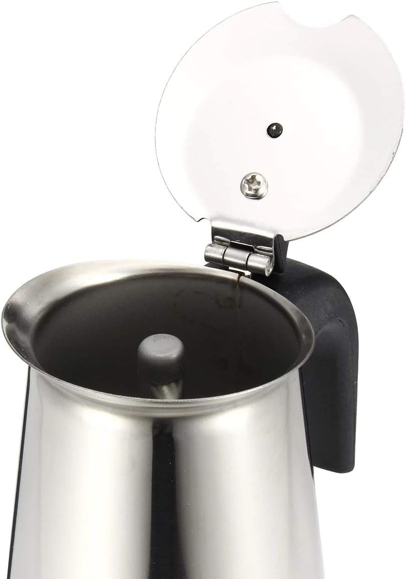 200/450ml Portable Espresso Coffee Maker Moka Pot Stainless Steel with Electric stove Filter Percolator Coffee Brewer Kettle Pot (450ml) 200/450ml Portable Espresso Coffee Maker Moka Pot Stainless Steel with Electric stove Filter Percolator Coffee Brewer Kettle Pot (450ml)