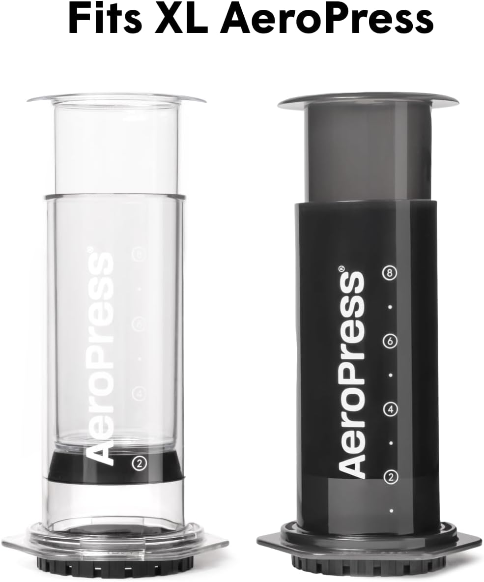 AeroPress XL Coffee Maker Natural Paper Micro-Filters – Round Replacement Coffee Filters, Unbleached, Compostable Paper Filters, Fits XL Size AeroPress Coffee Makers, 200 Count AeroPress XL Coffee Maker Natural Paper Micro-Filters – Round Replacement Coffee Filters, Unbleached, Compostable Paper Filters, Fits XL Size AeroPress Coffee Makers, 200 Count