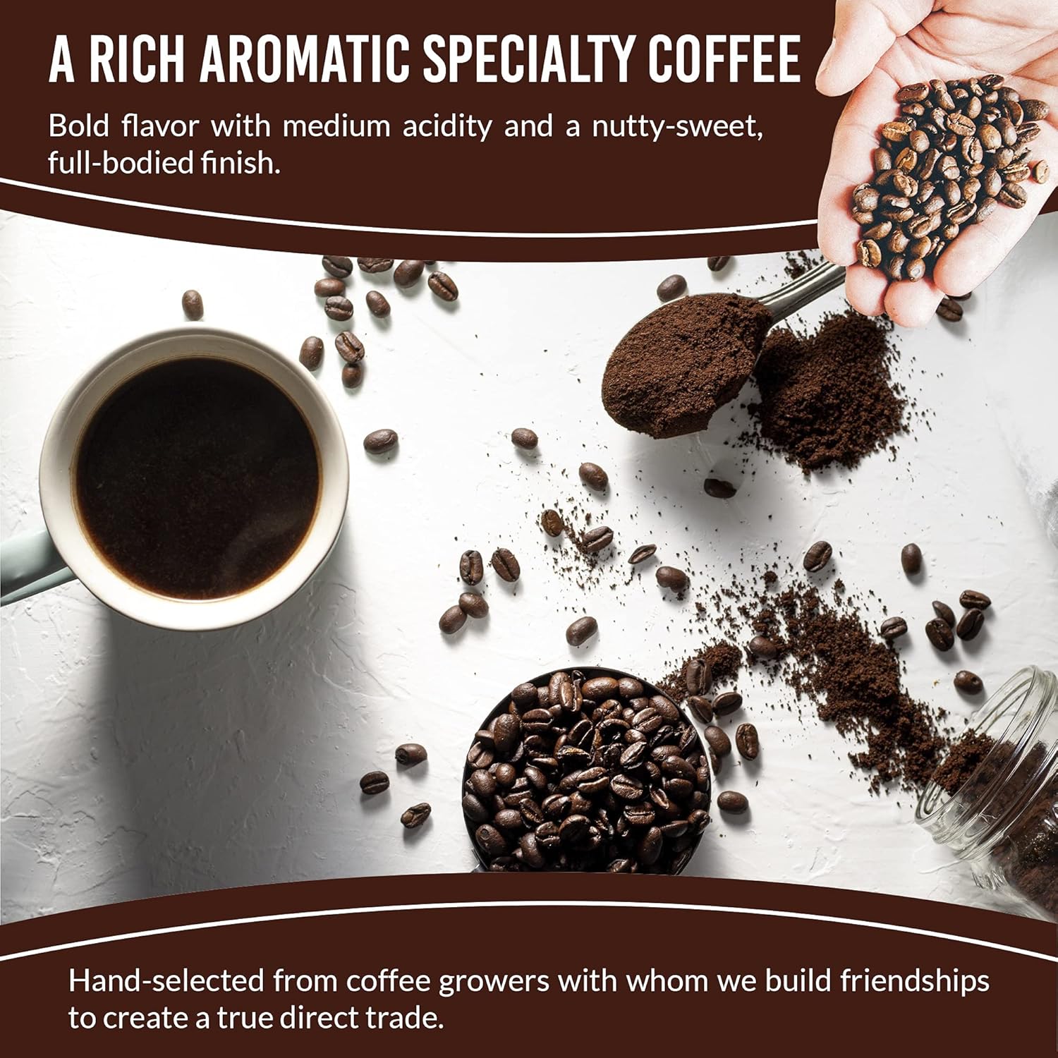 Aroma Ridge, RoastMasters Blend SWP Decaf Coffee, 1 lb Whole Bean Aroma Ridge, RoastMasters Blend SWP Decaf Coffee, 1 lb Whole Bean