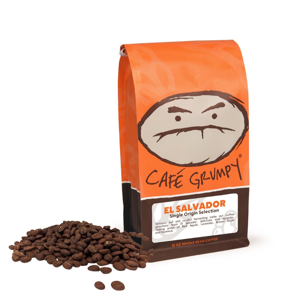 Café Grumpy - The Single Origin Sampler = (1) El Salvador, Guatemala, Colombia, Ethiopia,  Decaf Whole Bean Coffee Bags (12oz)